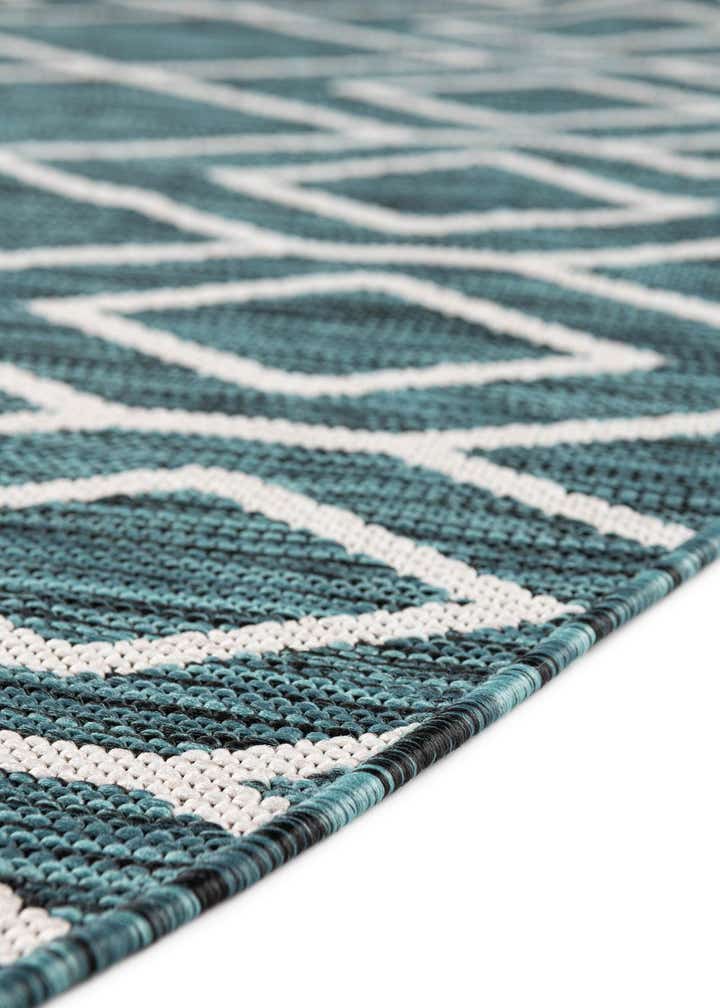 6' 7 x 6' 7 Easy-Clean Jill Zarin Turks and Caicos Indoor / Outdoor Round Rug