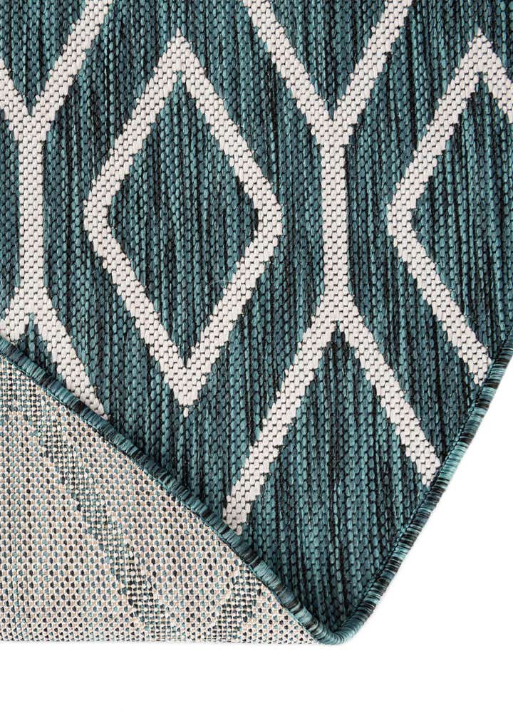 6' 7 x 6' 7 Easy-Clean Jill Zarin Turks and Caicos Indoor / Outdoor Round Rug