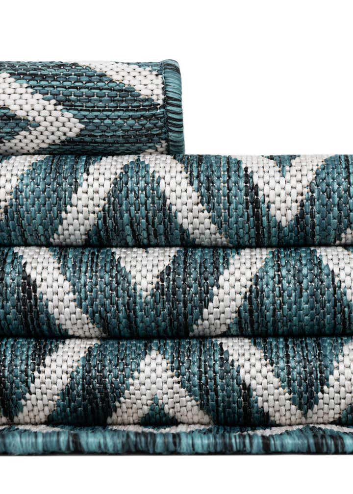 6' 7 x 6' 7 Easy-Clean Jill Zarin Turks and Caicos Indoor / Outdoor Round Rug