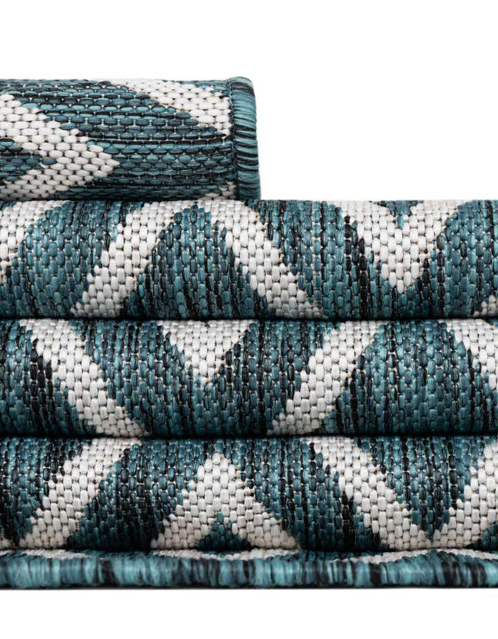 6' 7 x 6' 7 Easy-Clean Jill Zarin Turks and Caicos Indoor / Outdoor Round Rug