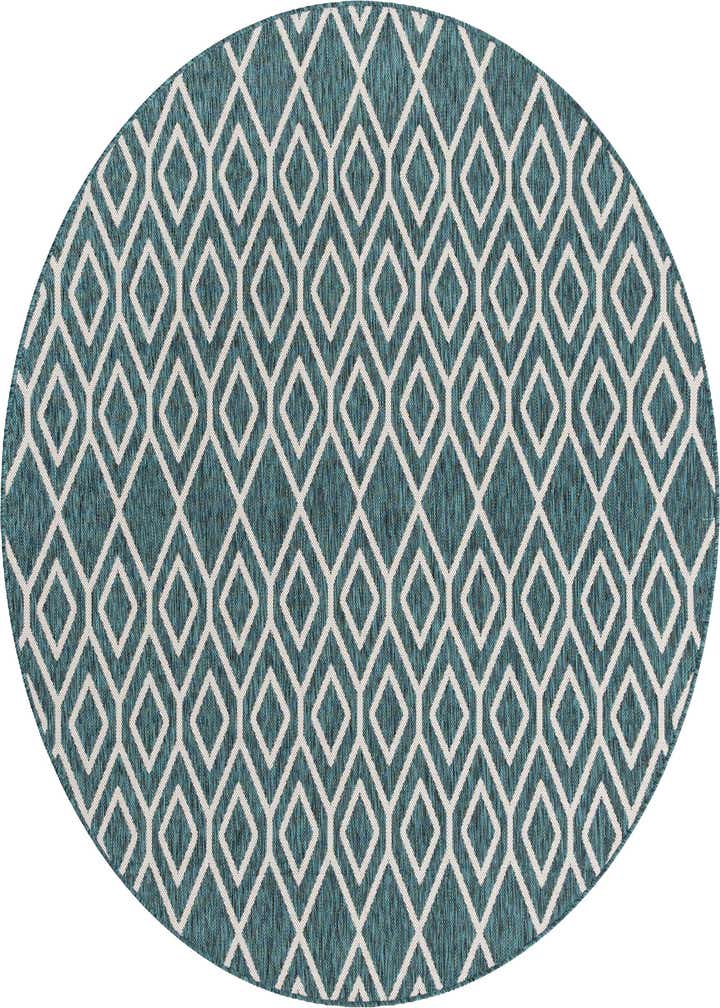 6' 7 x 6' 7 Easy-Clean Jill Zarin Turks and Caicos Indoor / Outdoor Round Rug