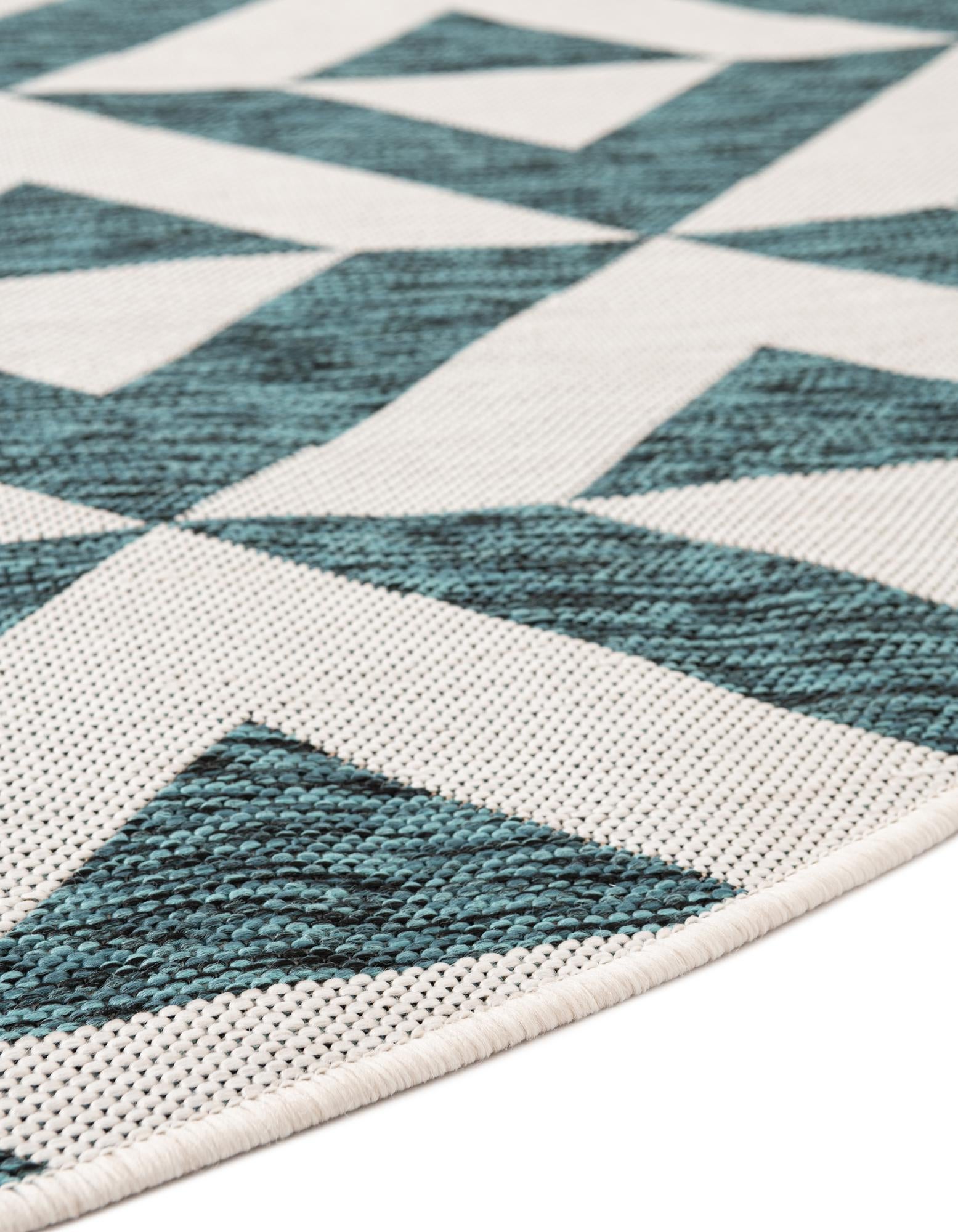 4' x 4' Easy-Clean Jill Zarin Napa Indoor / Outdoor Round Rug