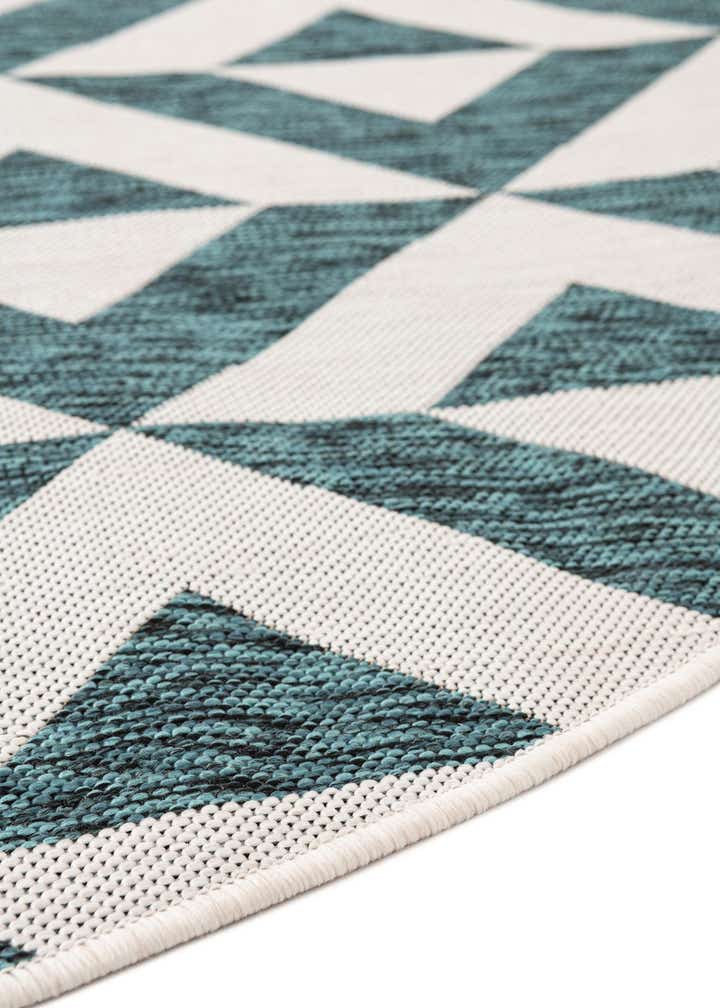 4' x 4' Easy-Clean Jill Zarin Napa Indoor / Outdoor Round Rug