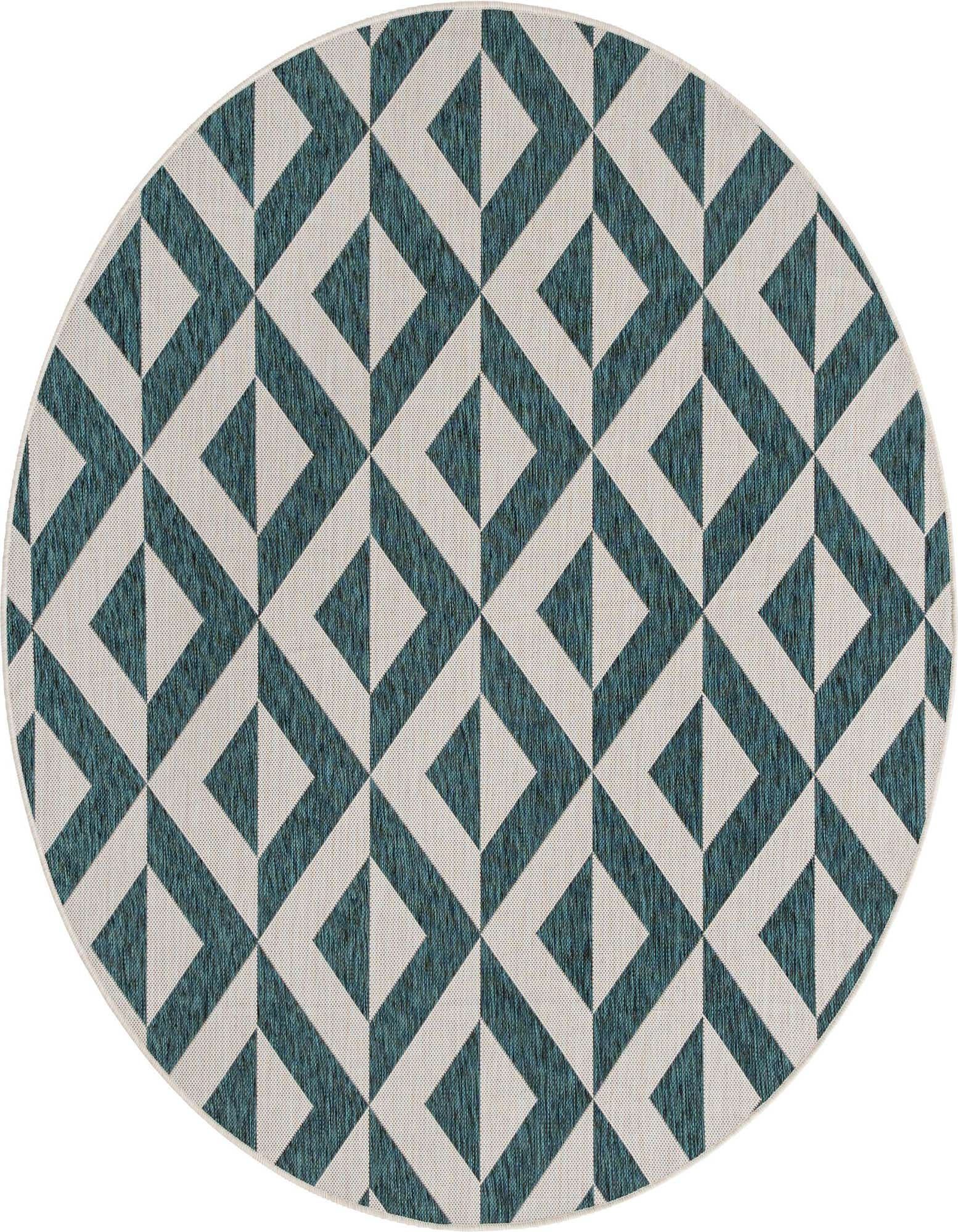 6' 7 x 6' 7 Easy-Clean Jill Zarin Napa Indoor / Outdoor Round Rug