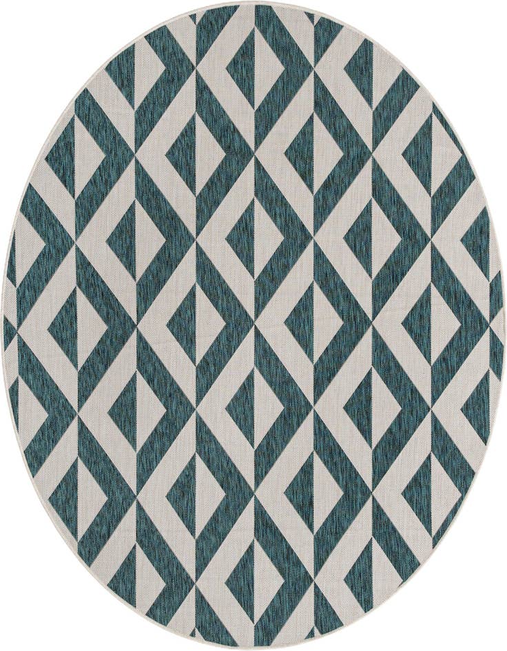 Detail image of 6' 7 x 6' 7 Easy-Clean Jill Zarin Napa Indoor / Outdoor Round Rug