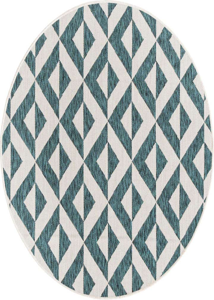 4' x 4' Easy-Clean Jill Zarin Napa Indoor / Outdoor Round Rug