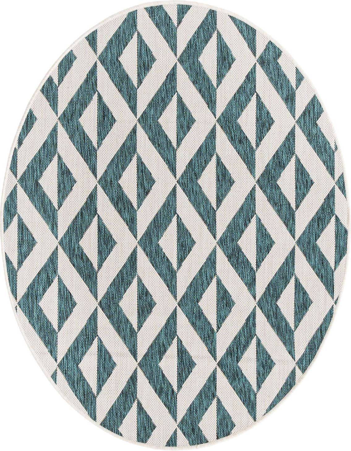 4' x 4' Easy-Clean Jill Zarin Napa Indoor / Outdoor Round Rug