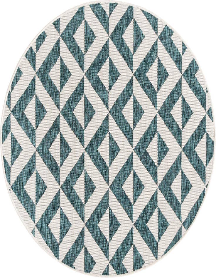 Detail image of 4' x 4' Easy-Clean Jill Zarin Napa Indoor / Outdoor Round Rug