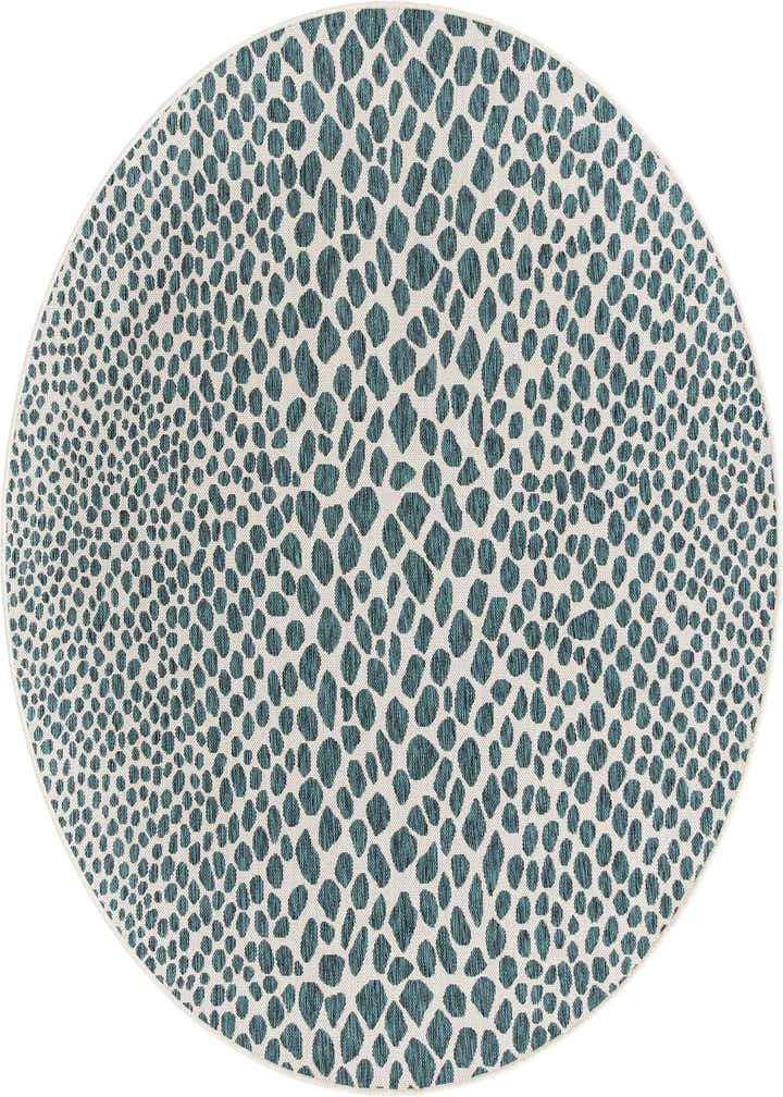 6' 7 x 6' 7 Easy-Clean Jill Zarin Cape Town Indoor / Outdoor Round Rug