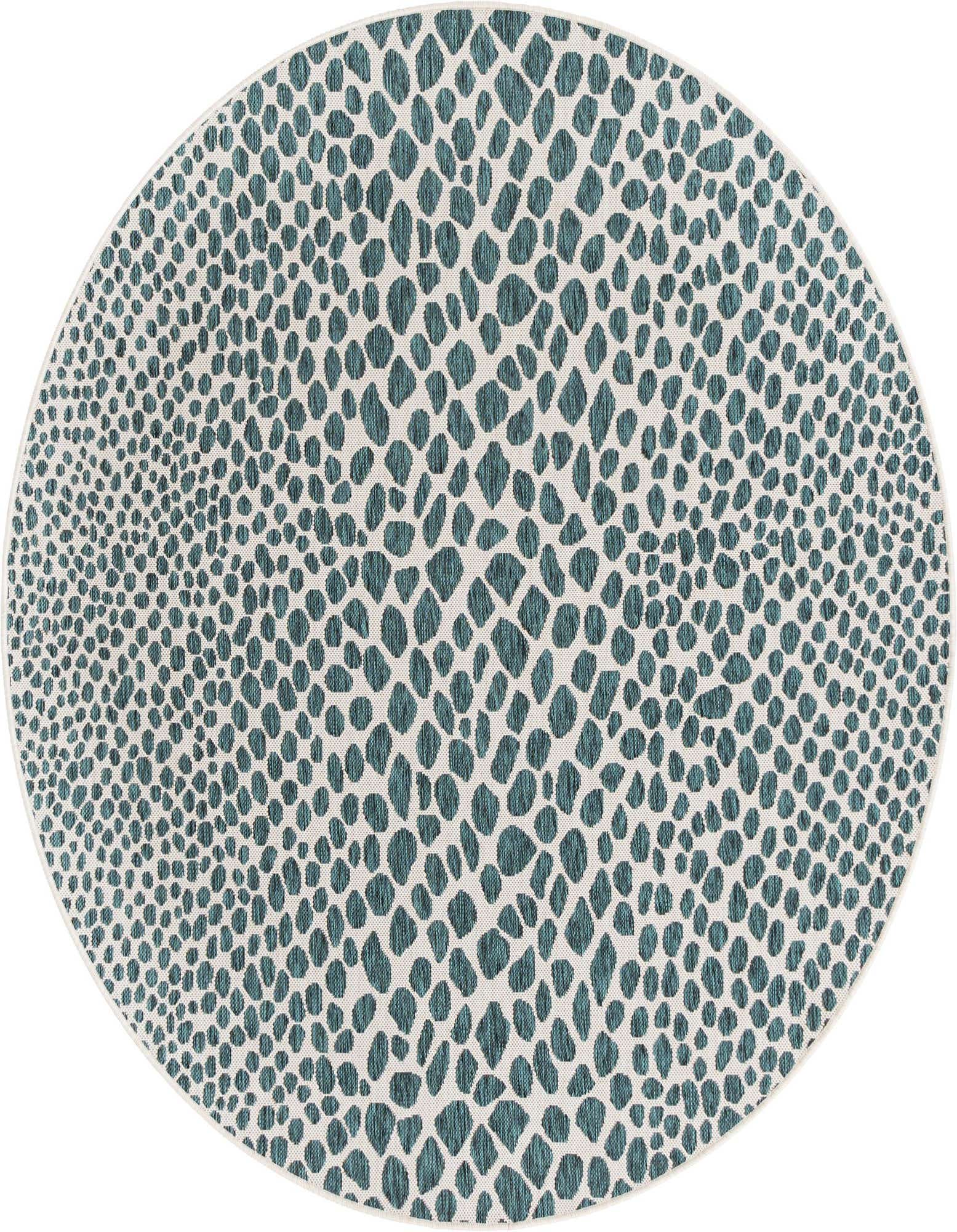 6' 7 x 6' 7 Easy-Clean Jill Zarin Cape Town Indoor / Outdoor Round Rug