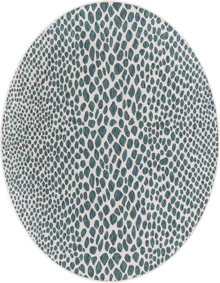 Detail image of 6' 7 x 6' 7 Easy-Clean Jill Zarin Cape Town Indoor / Outdoor Round Rug