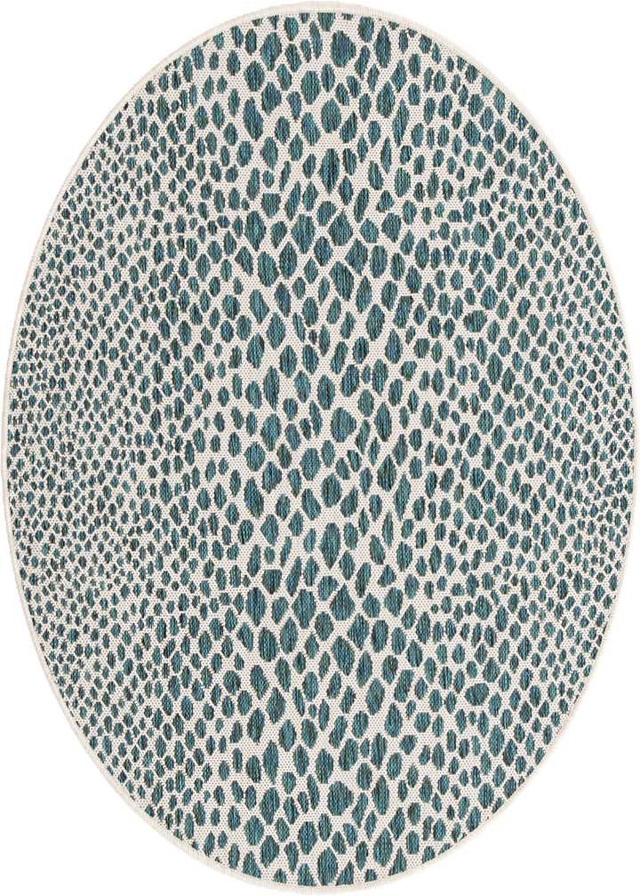 4' x 4' Easy-Clean Jill Zarin Cape Town Indoor / Outdoor Round Rug