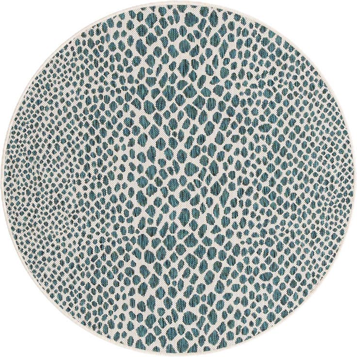 Detail image of 4' x 4' Easy-Clean Jill Zarin Cape Town Indoor / Outdoor Round Rug