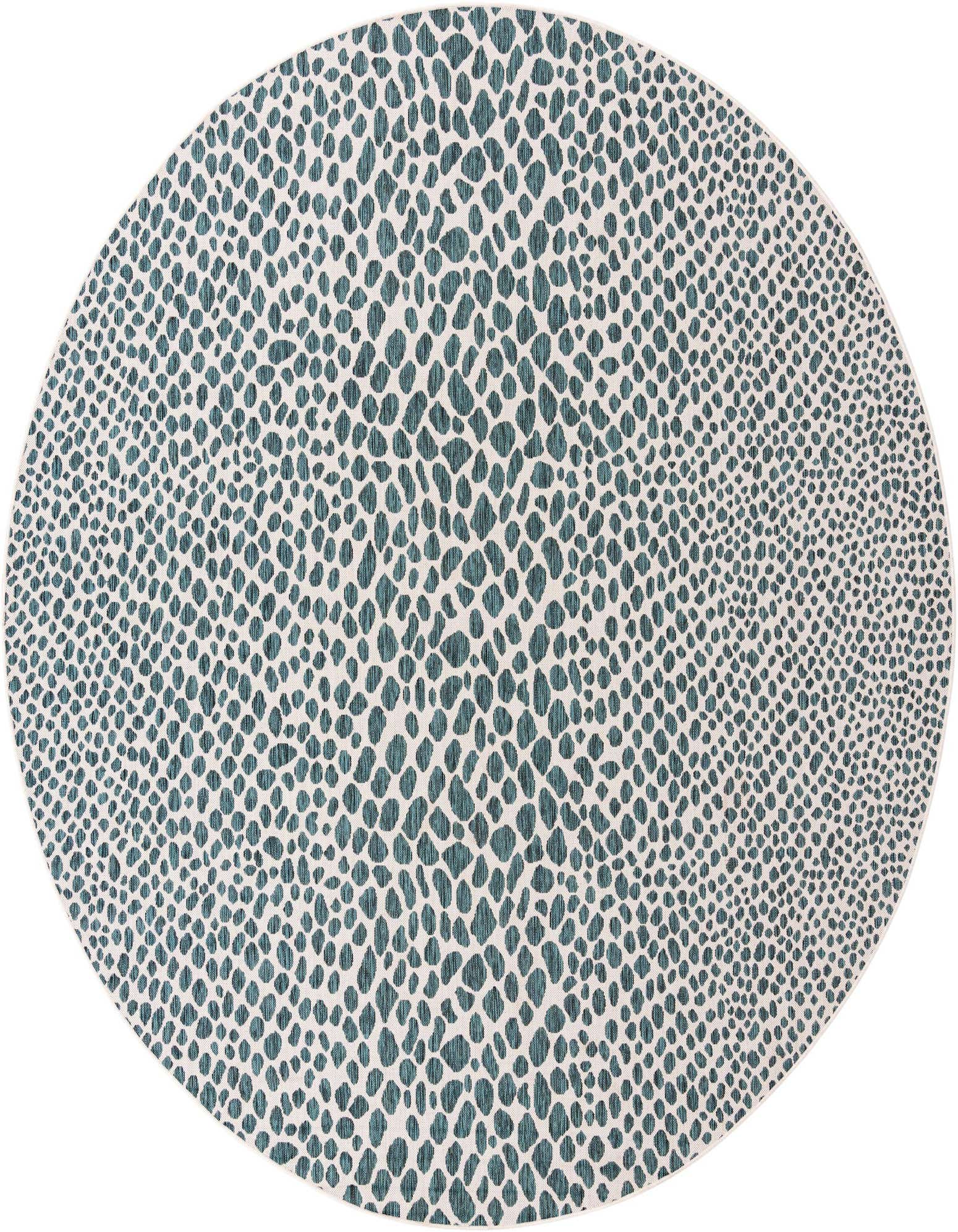 10' 8 x 10' 8 Easy-Clean Jill Zarin Cape Town Indoor / Outdoor Round Rug
