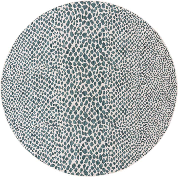 10' 8 x 10' 8 Easy-Clean Jill Zarin Cape Town Indoor / Outdoor Round Rug