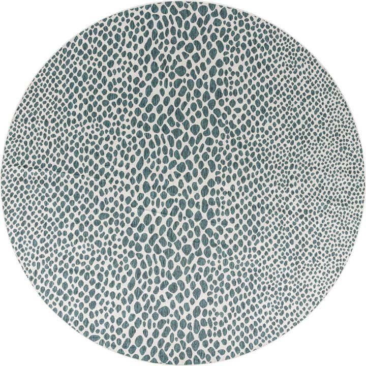 13' x 13' Easy-Clean Jill Zarin Cape Town Indoor / Outdoor Round Rug