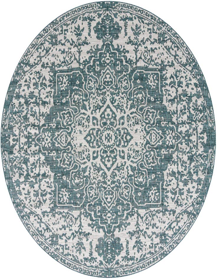 Detail image of 10' 8 x 10' 8 Easy-Clean Jill Zarin Dubai Indoor / Outdoor Round Rug