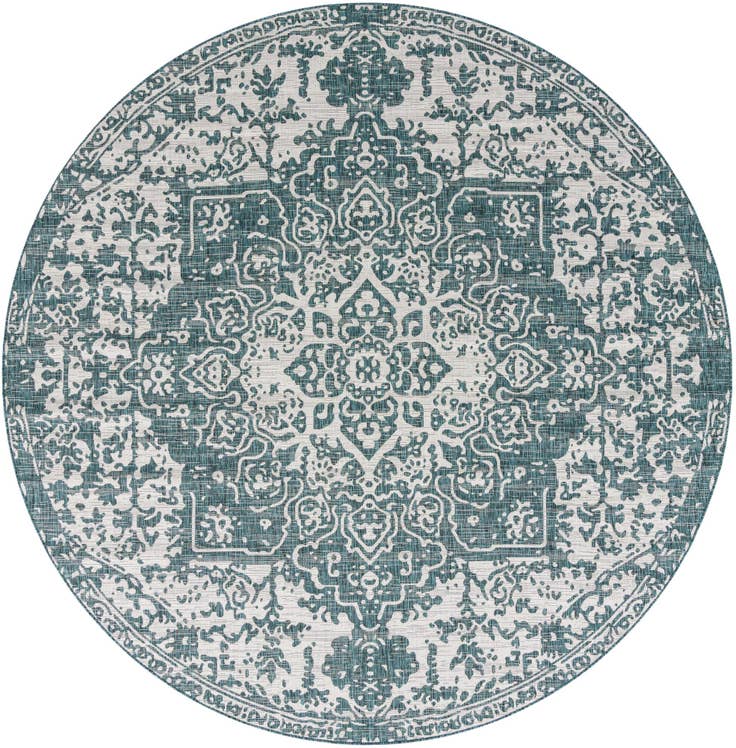 Detail image of 10' 8 x 10' 8 Easy-Clean Jill Zarin Dubai Indoor / Outdoor Round Rug