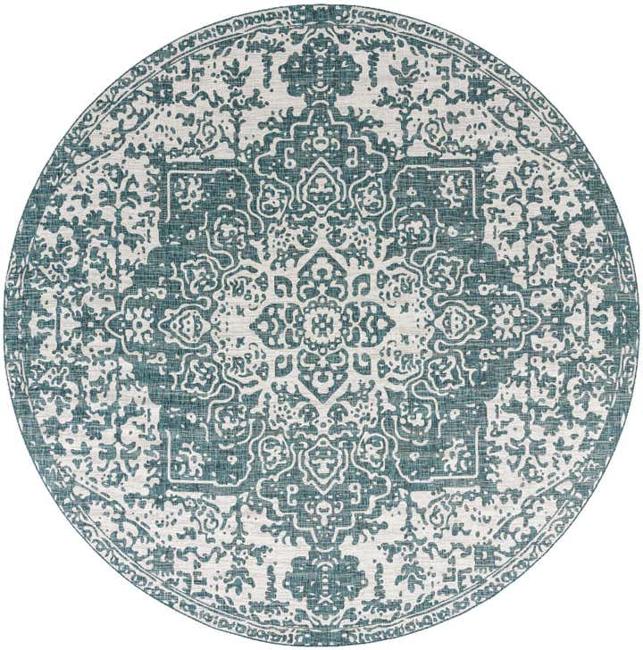 13' x 13' Easy-Clean Jill Zarin Dubai Indoor / Outdoor Round Rug
