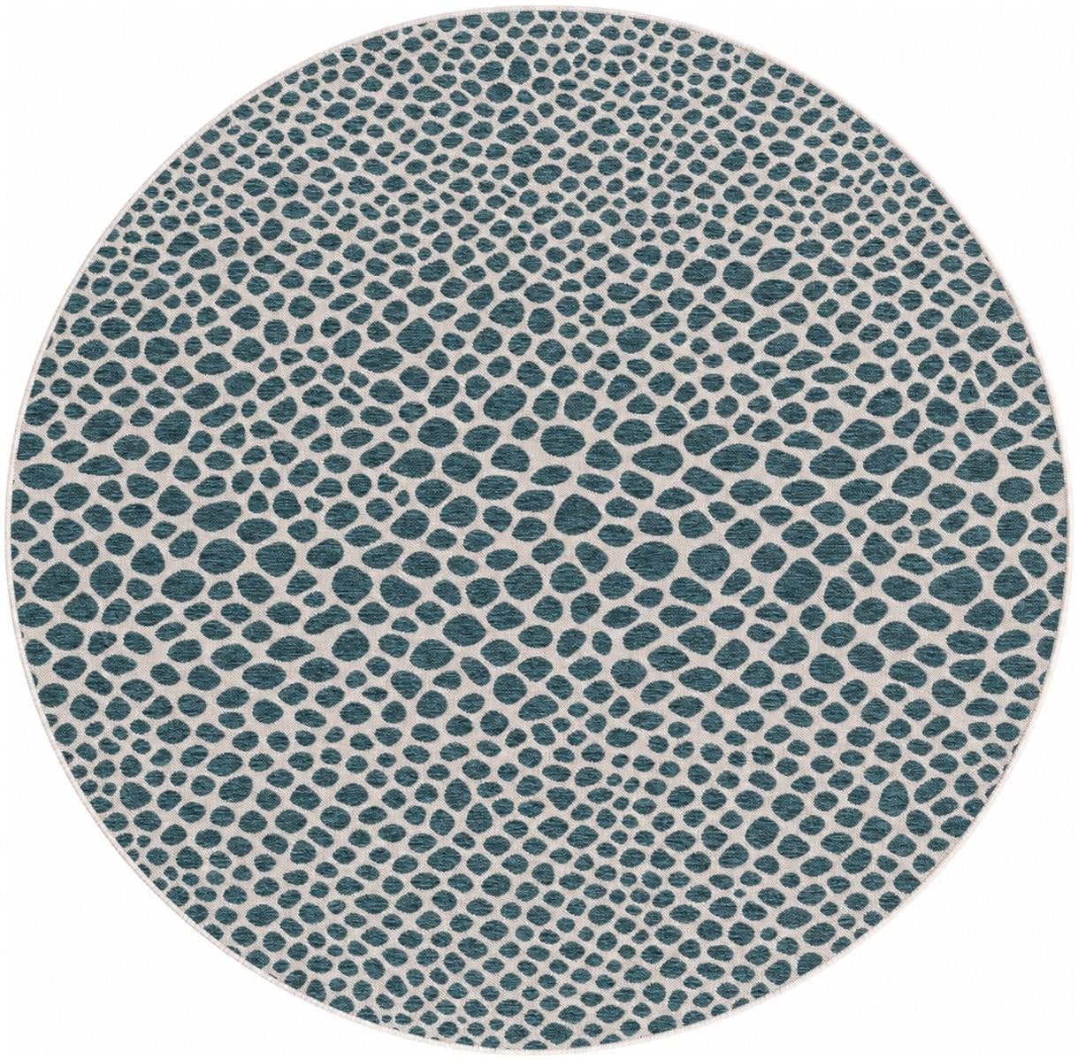 7' x 7' Easy-Clean Jill Zarin Indoor / Outdoor Round Rug
