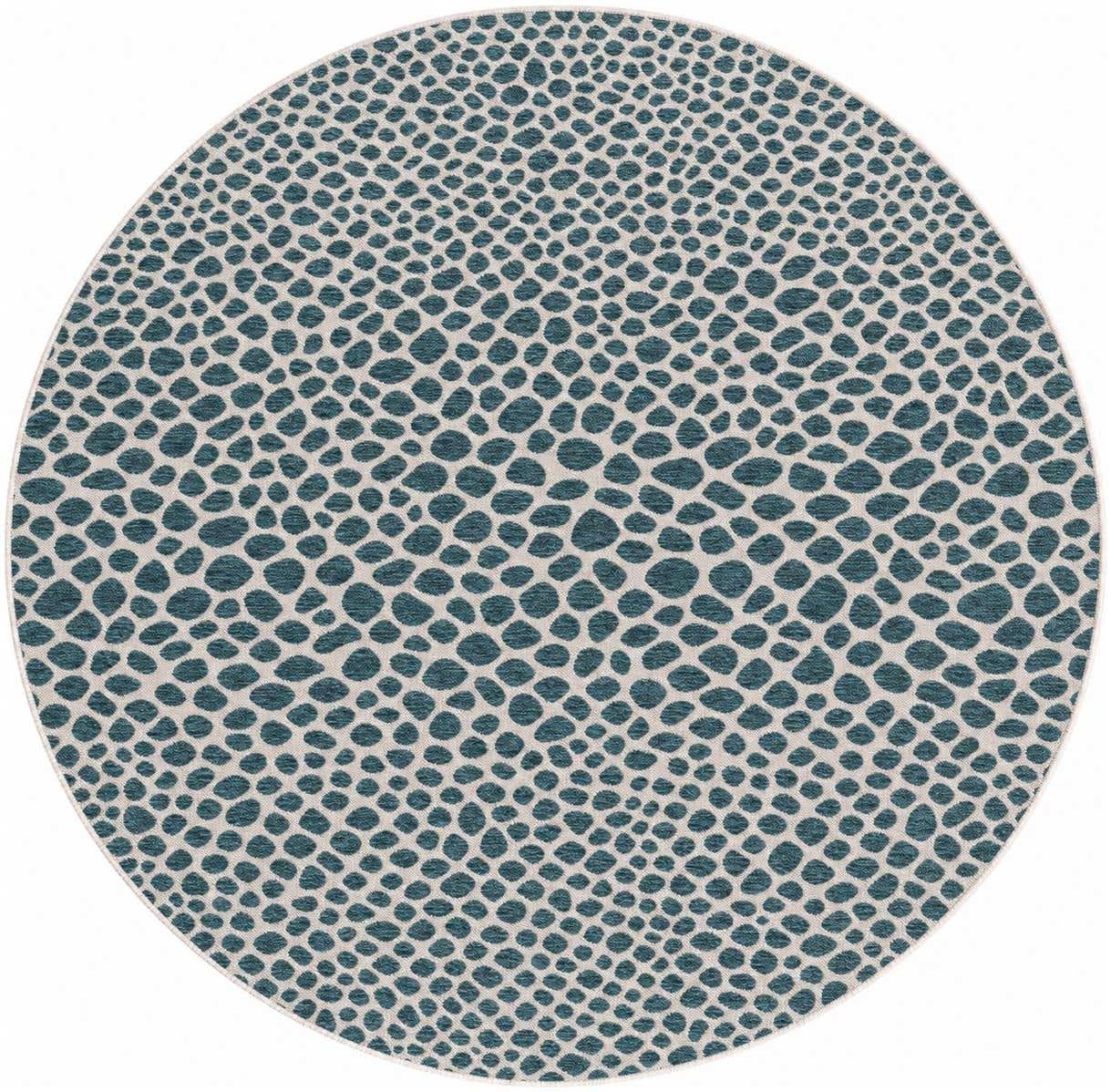 7' x 7' Easy-Clean Jill Zarin Indoor / Outdoor Round Rug