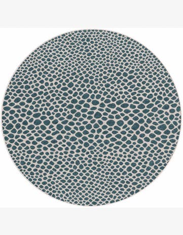 7' x 7' Easy-Clean Jill Zarin Indoor / Outdoor Round Rug
