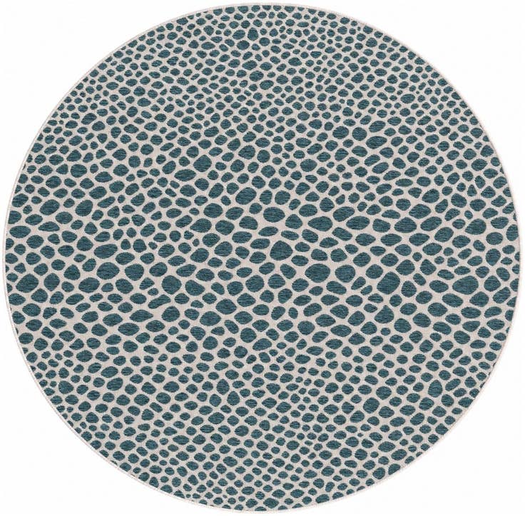Detail image of 7' x 7' Easy-Clean Jill Zarin Indoor / Outdoor Round Rug
