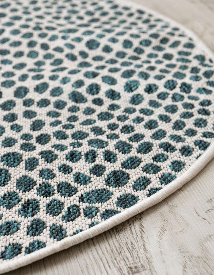 10' 8 x 10' 8 Easy-Clean Jill Zarin Cape Town Indoor / Outdoor Round Rug