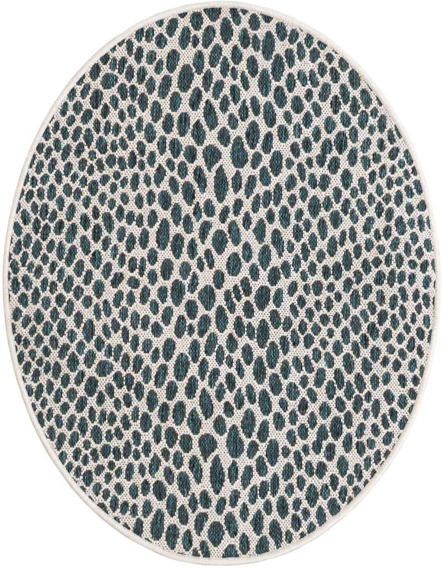 3' x 3' Easy-Clean Jill Zarin Indoor / Outdoor Round Rug