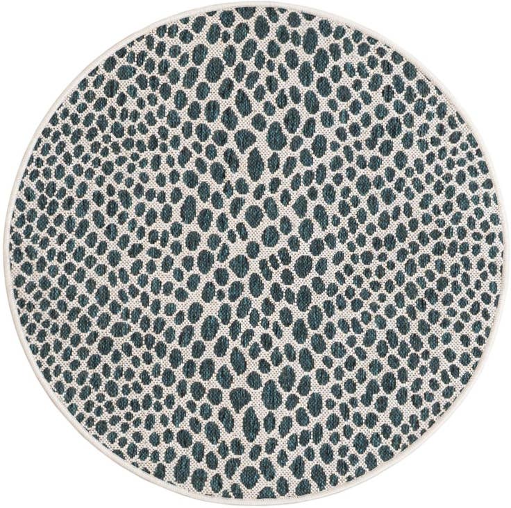 Detail image of 3' x 3' Easy-Clean Jill Zarin Indoor / Outdoor Round Rug