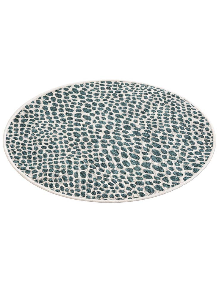 Detail image of 3' x 3' Easy-Clean Jill Zarin Indoor / Outdoor Round Rug