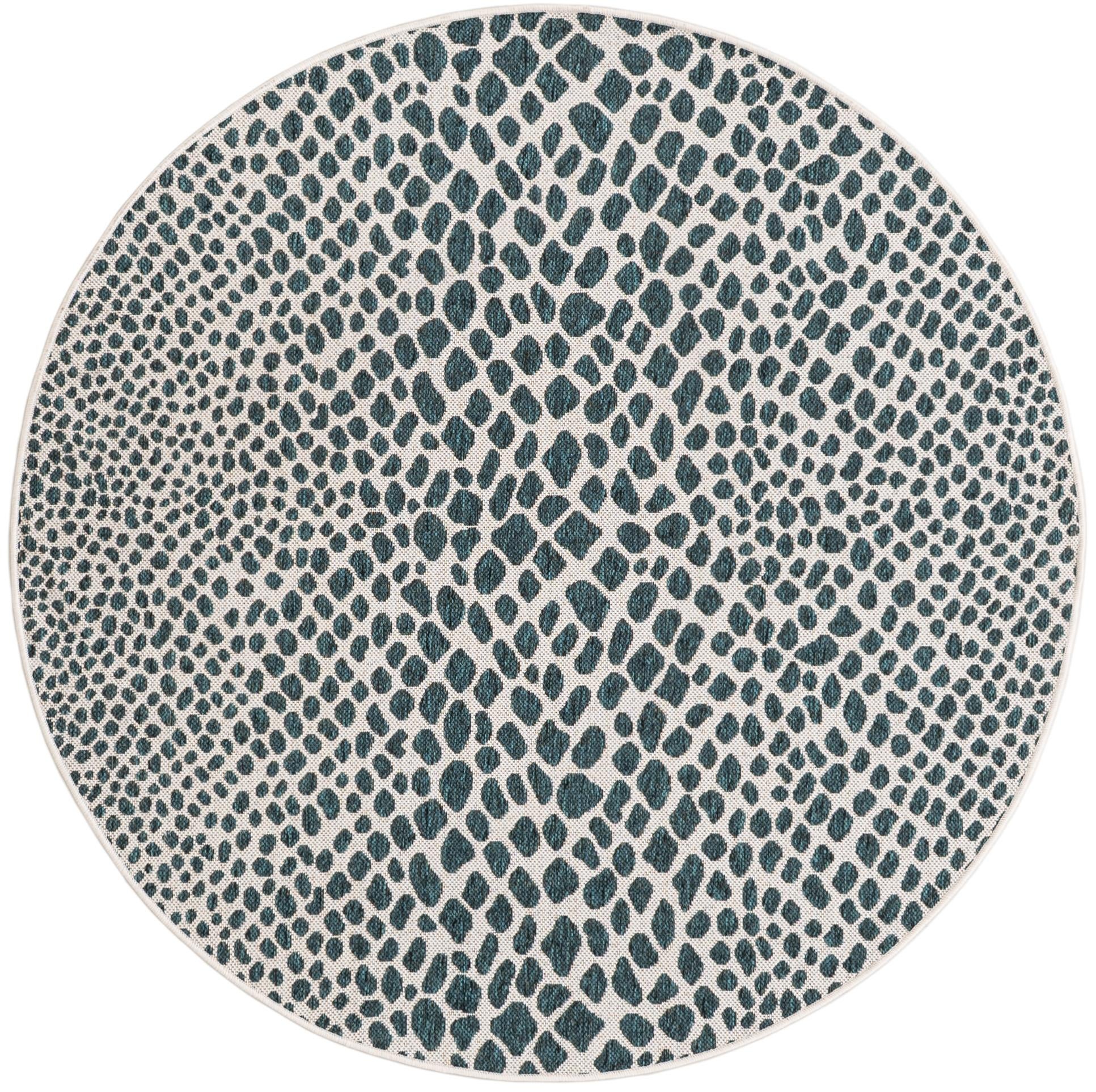 Primary image 5' 3 x 5' 3  Washable Jill Zarin Indoor / Outdoor Round Rug