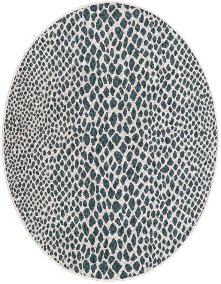 Detail image of 5' 3 x 5' 3 Easy-Clean Jill Zarin Indoor / Outdoor Round Rug