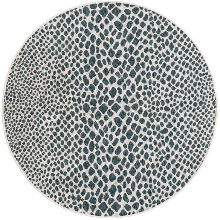 Detail image of 5' 3 x 5' 3 Easy-Clean Jill Zarin Indoor / Outdoor Round Rug