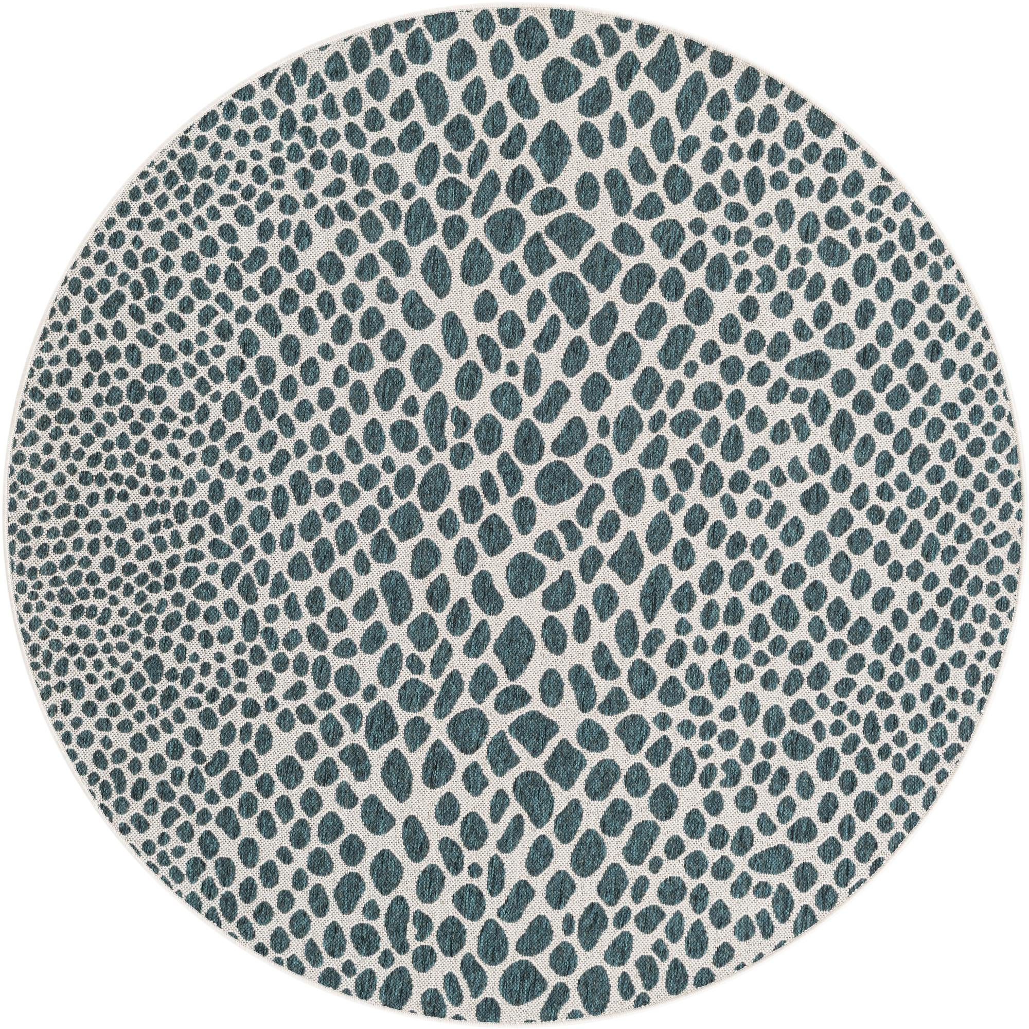 Primary image 6' x 6'  Washable Jill Zarin Indoor / Outdoor Round Rug