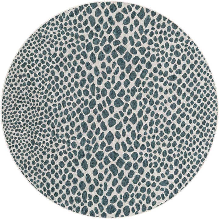6' x 6' Easy-Clean Jill Zarin Indoor / Outdoor Round Rug