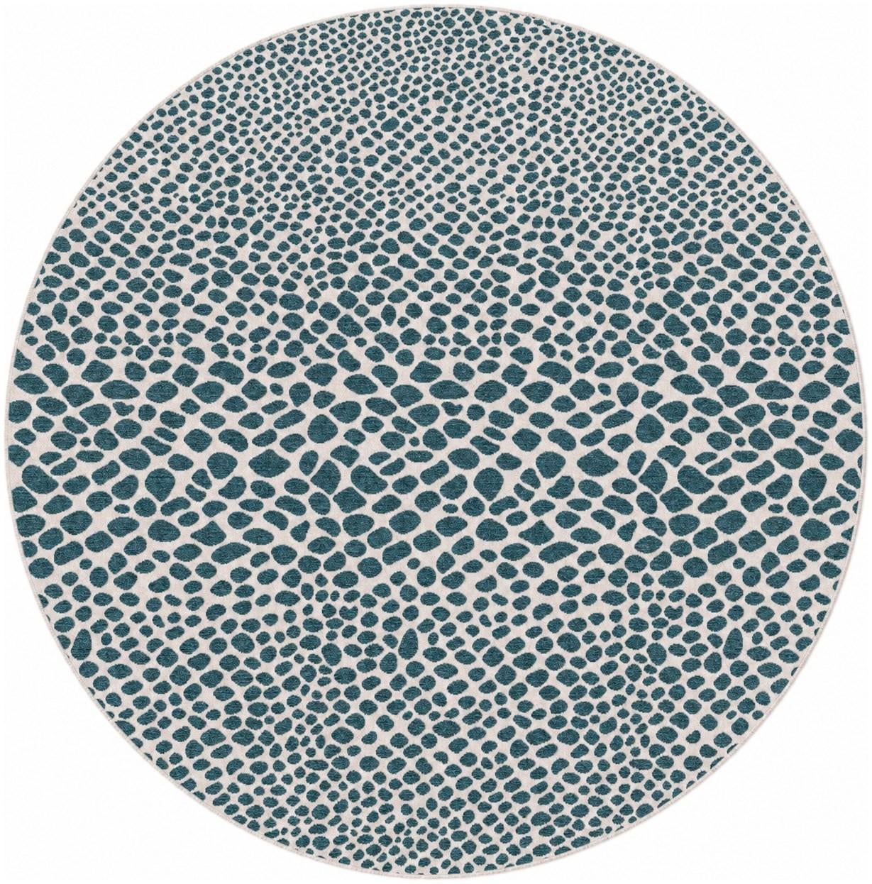 7' 10 x 7' 10 Easy-Clean Jill Zarin Indoor / Outdoor Round Rug