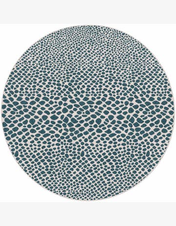 7' 10 x 7' 10 Easy-Clean Jill Zarin Indoor / Outdoor Round Rug