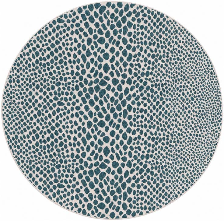 Detail image of 7' 10 x 7' 10 Easy-Clean Jill Zarin Indoor / Outdoor Round Rug