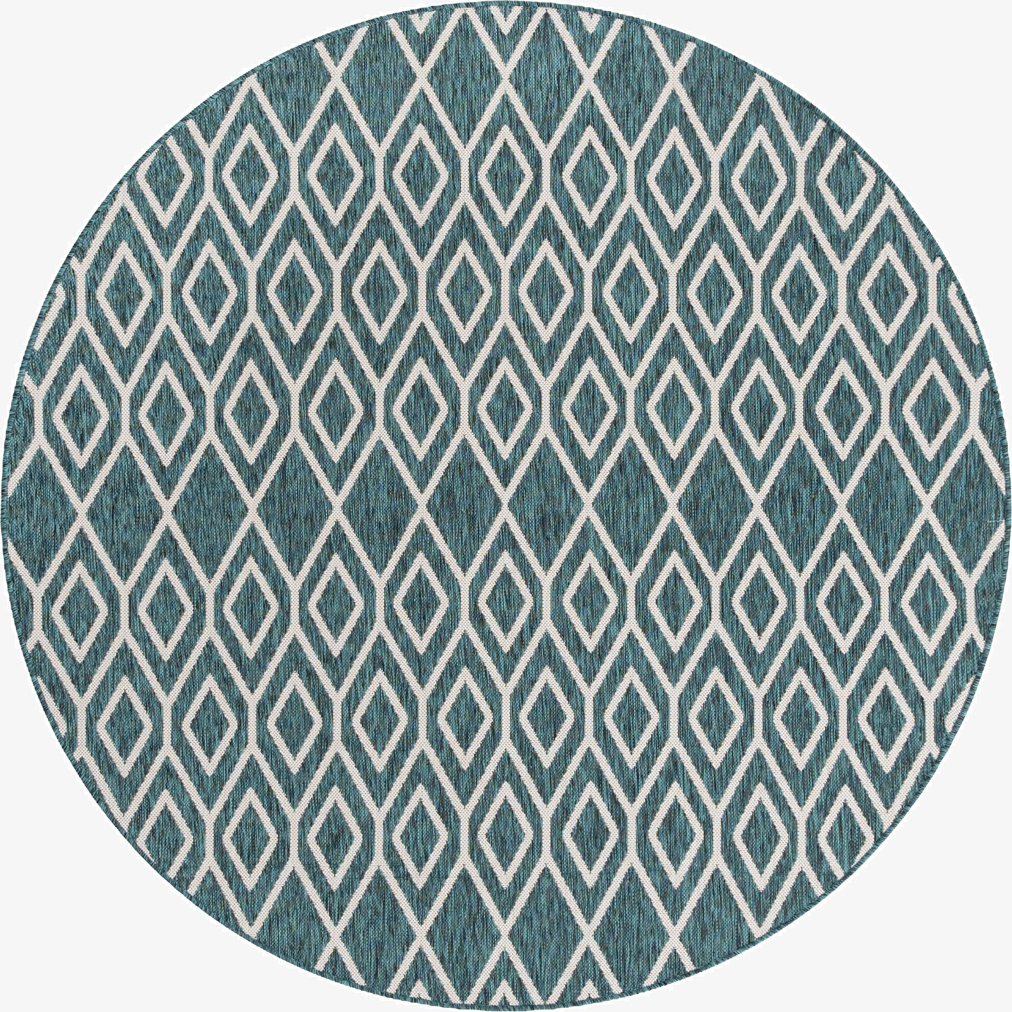 6' 7 x 6' 7  Washable Jill Zarin Turks and Caicos Indoor / Outdoor Round Rug