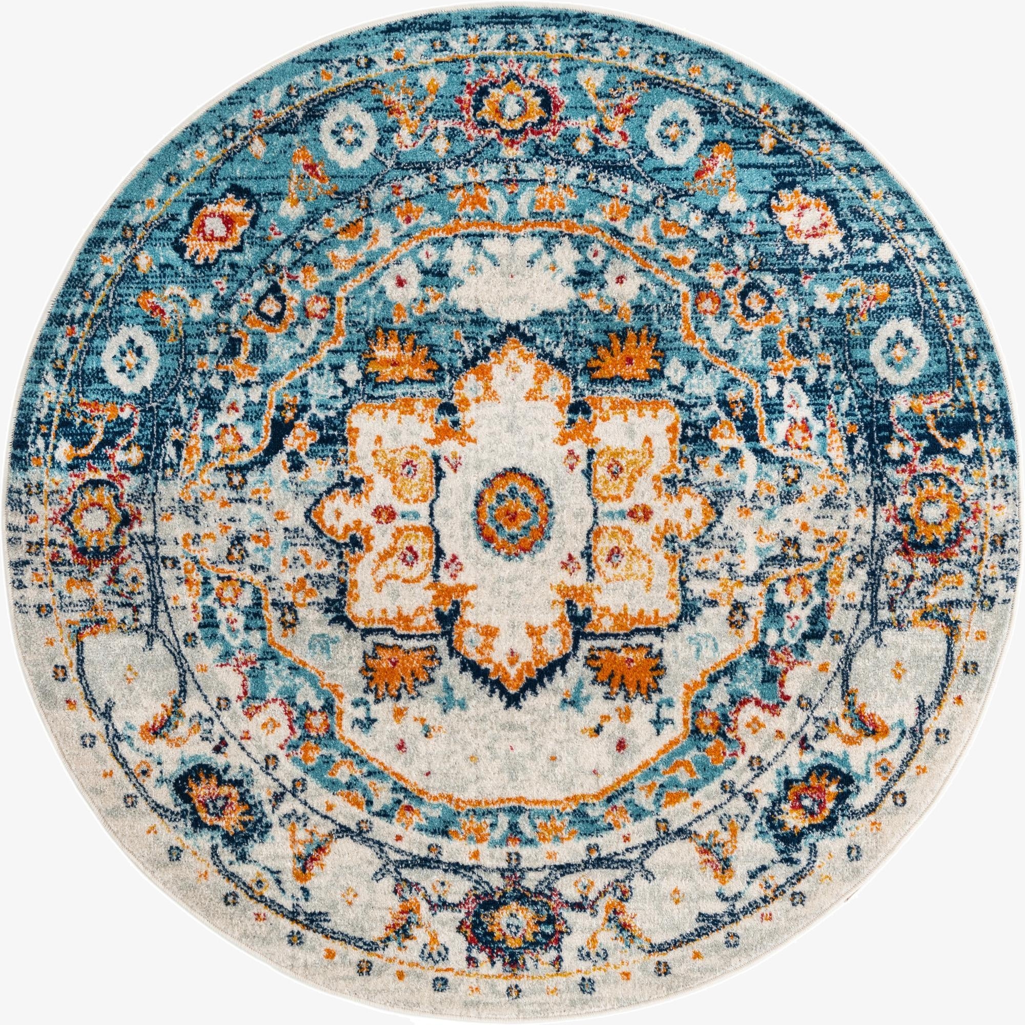 5' 3 x 5' 3 Madeline Vintage Round Rug