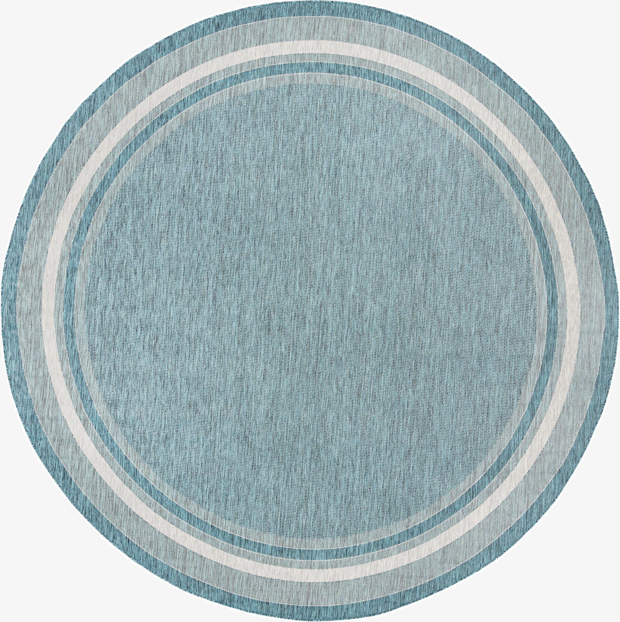 Primary image 13' x 13'  Washable Border Indoor / Outdoor Round Rug