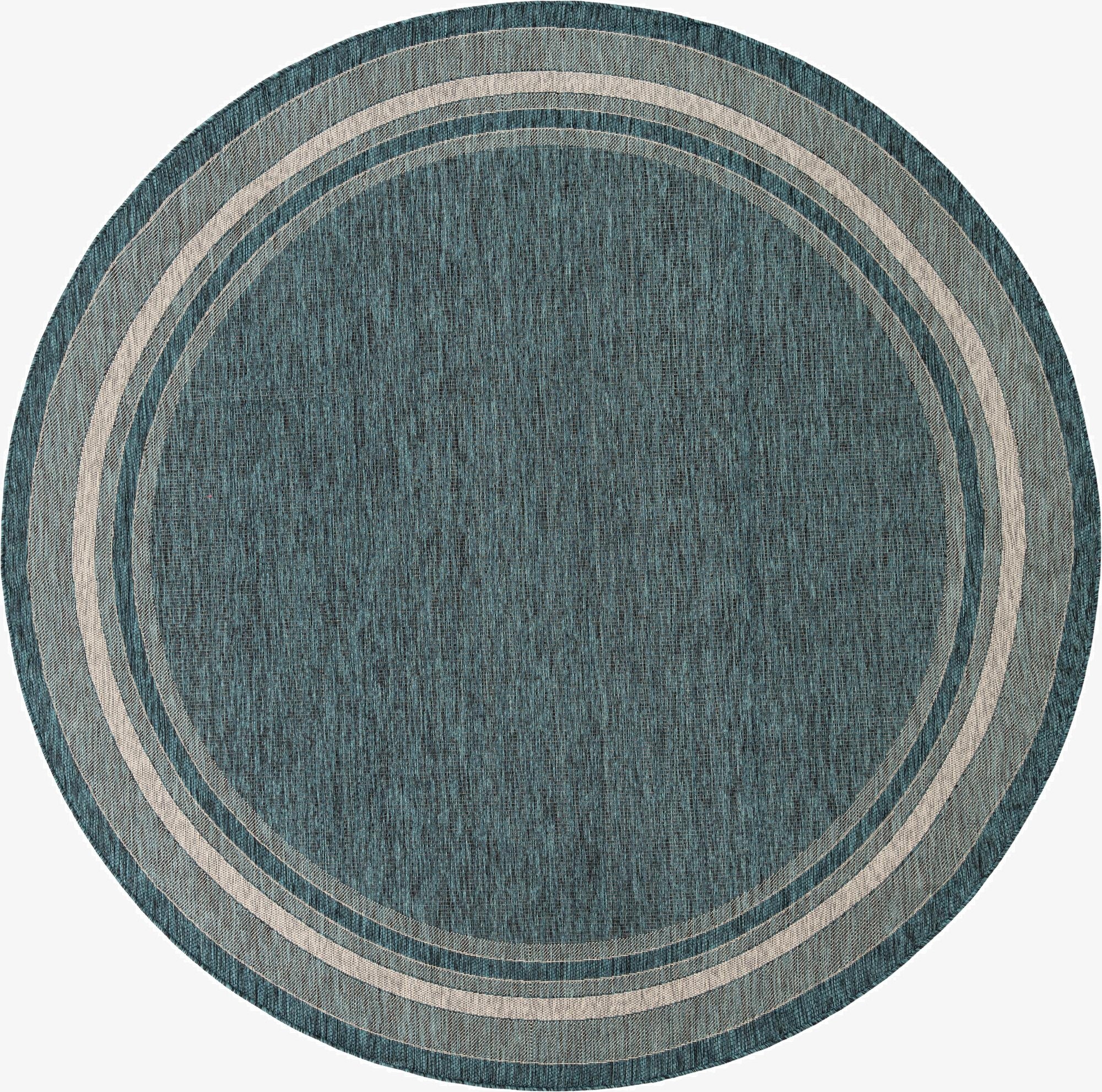 Primary image 10' x 10'  Washable Border Indoor / Outdoor Round Rug