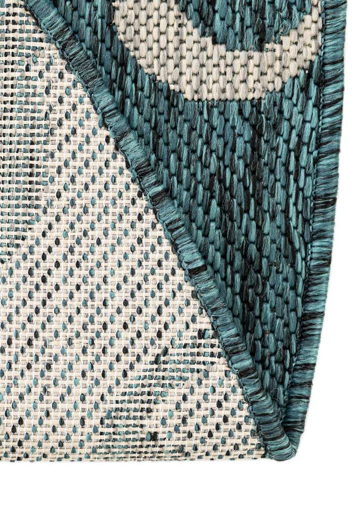 10' 8 x 10' 8 Easy-Clean Botanical Indoor / Outdoor Round Rug