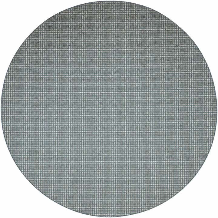 10' x 10' Easy-Clean Checkered Indoor / Outdoor Round Rug