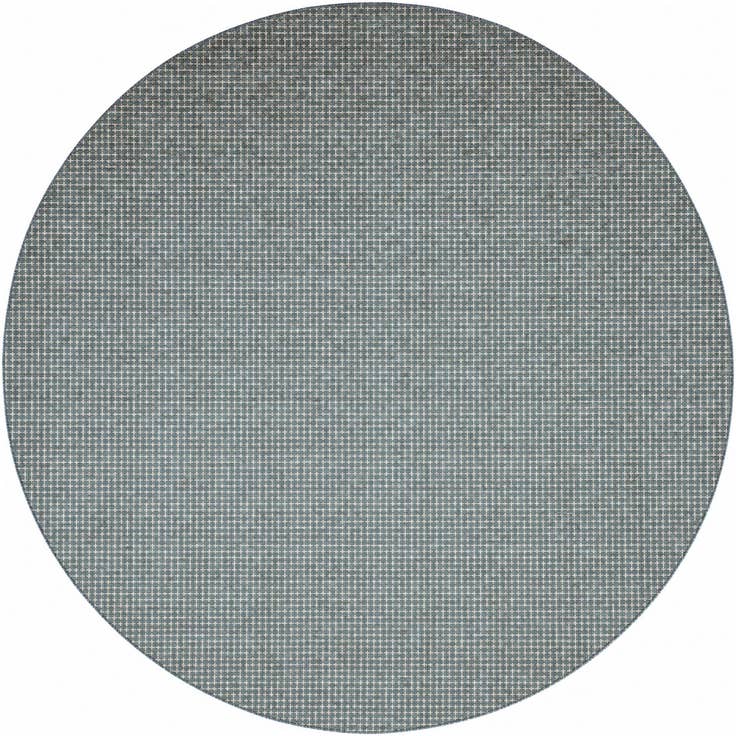 Detail image of 10' x 10' Easy-Clean Checkered Indoor / Outdoor Round Rug