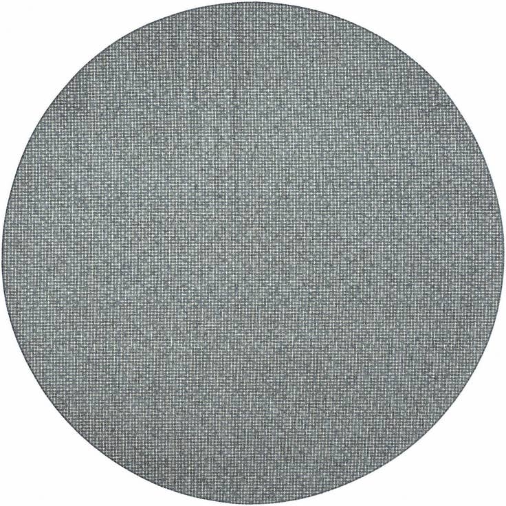 Detail image of 13' x 13' Easy-Clean Checkered Indoor / Outdoor Round Rug