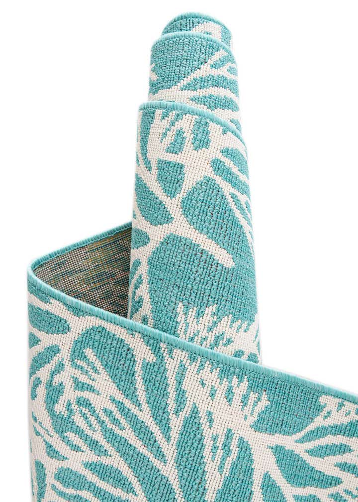 4' x 4' Easy-Clean Coastal Indoor / Outdoor Round Rug