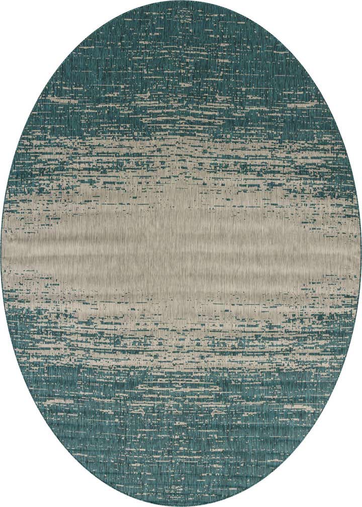 13' x 13' Easy-Clean Modern Indoor / Outdoor Round Rug