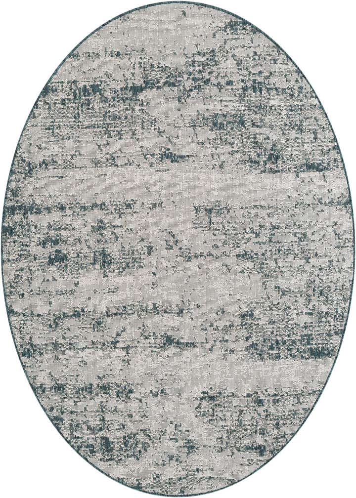 6' x 6' Easy-Clean Modern Indoor / Outdoor Round Rug